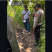 Aparat Polsek Playen, Gunung Kidul, melakukan olah tempat kejadian perkara )(KS), di lokasi nenek Rikiyah,69, menjerit minta tolong, Jumat 30 Januari 2026. Polisi mengamankan tesangka seorang remaja bawah umur pada hari Minggu 1 Febuari 2026. Foto: Instagram@majeliskopi08