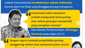 Inilah alasan pemerintah bersama OJK dan BEI melakukan suspen (penghentian perdaganagn sementara) sebanyak 38 saham yang diperdagangkan di BEI. Foto: Instagram@ngomoinguang