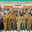Kadinas Pendidikan dan Kebudayaan Word Windari bersaam 180 perwakilan lembaga pendidikan dan kebudayaan menandatangani NHPD, Senin 23 Februari 2026. Foto: jombangkab.go.id