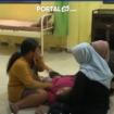 Orang tua korban pinghsna di Puskemas Jabon, Sidharjo, Ponogor, setelah mengetahui anaknya tewas mengapun gi dalam kedung sugai Sudo, di dekat hutan desa, Jumat 6 Febaruair 2026. Foto: Instagram@potalJTV