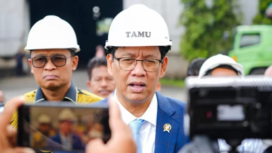 Menteri Keuangan, Purbaya Yudhi Sadewa memberikan keterangan pers, setelah melakukan sidak ke sebuah perusahaan pabri baja investor PT PSM, di Cikupa, Tangerang, Kamis 5 Febrauri 2026. Foto: sinfonews.com