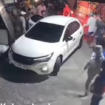 Warga pasara Tapen Kudu, Jombang, langsung mengepung mobil putih, ketika terdengar teriakan. Mereka berhasil menggagalkan penculikan seorang warga berasal dari Tarik Sidoarjo, Jumat pukul 04.00, 30 Januari 2026. Foto: ist