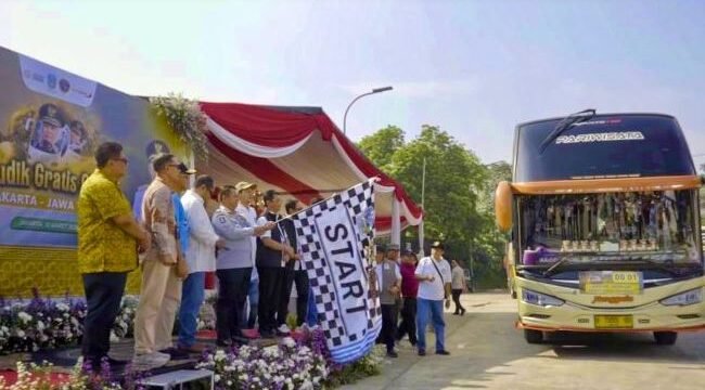 Bus mudik Jatim