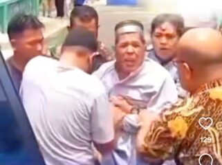 Marwan, meronta menolak ditangkap usai salat Jumat 6 Maret 2026. Foto: isy