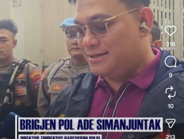 Brigjen Ade Safri Simanjuntak, Direktur Tindak Pidana Ekonomi Khusus (Dittipideksus) Bareskrim Polri. Foto JTv