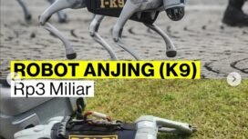Polri memiliki 14 unit Robobotdog K9 Rp3 mikiar/unit. Foto: Ist