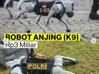 Polri memiliki 14 unit Robobotdog K9 Rp3 mikiar/unit. Foto: Ist