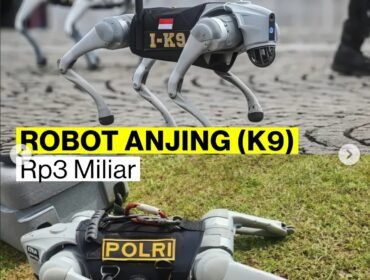 Polri memiliki 14 unit Robobotdog K9 Rp3 mikiar/unit. Foto: Ist