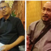 (Kiri) Ismail Adham, direktur Operasional Makassar Toraja Tour (Maktor), (Kanan) Asrul Azis Taba (ketua Umum Kesthuri) sebagai tersangka baru dalam klaster sawata, kasus komersialisasim kuota haji tambahan 2023-204. Dalam acara konferensi pers, KPK , Senin 30 Maret 2026. Foto: Instagram@inilahcom/antara