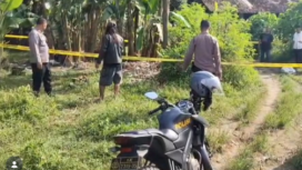 Polisi melakukan pengamanan dan olah tempat kejadian perkara  (TKP) ledakan petasan di kebun pisang Kuripan Kidul, Kelurahan Kertoharjo, Kecamatan Pekalongan Selatan, Kota Pekalongan, Senin siang (23/3/2026). Foto: Instagram@batang.update