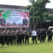 saat Gelar Apel Akbar Sabuk Kamtibmas Polres Jombang