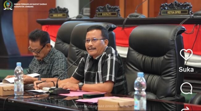 DPRD Jombang menyelenggarakan hearing dengan pemangku kepentingan, membahas Raperda Jasa Konstruksi, Rabu 15 April 2026. Foto: Instragram@dprd.jombang