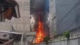 Jago metah telah membakar gedung D Direktorat Bina Pemerintahan Desa komplek Kemebsari, Pasar Minggi, Jajarta, 20 April 2026. Foto: ist