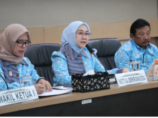 Dekranasda Pemkab Jombang melaksanakan acara rakorda tahun 2026, Jumat 10 April 2026. Fokus menuju ke arah Industri 5.0, ekonomi kreatif. Foto: jombangkab.go,id