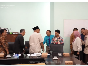 Komisi A DPRD Jombang menggelar hearing bahasa CFD Mojoagung, serta menerima masukan dari Yayasan Jiwa Pelopor Reclassering Suhada Abdi untuk sinergi dengan Pemkab Jombang, Senin, 13 April 2026. Foto: Instagram@dprd_jombang