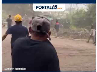 Terjadi ledakan besar dari area scraft perusahaan baja PT Great Wall Steel (GWS0 di desa janti, Waru, Sidoarjo, Senin 6 April 2026. Menyebabakan seorang karyawan tewas, dan dua lainnya alami luka-luka. Foto: Instgaram@portalJTV