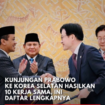 Presiden Prabowo Subianto menyaksikan pengumuman dan pertukaran 10 nota kesepahaman (MoU) antara Indonesia dan Korea Selatan di Istana Kepresidenan Cheong Wa Dae (Blue House), Seoul, selama kunjungan kenegaraannya, Rabu 1 April 2026. Foto: Instagram@idx_channel