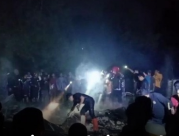 Markonah, 52, tewas terbakar saat rumhanya berkobar akibat tersulut api obat nyamuk. di Dusun Sidokalang, Desa Penompo, Kecamatan Jetis, Kabupaten Mojokerto, Sabtu, 4 April 2026, sekitar pukul 20.00 WIB. Foto: Instagram@inijawatimur