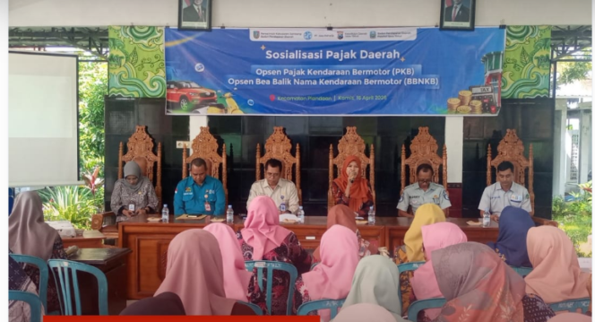 
					Kecamatan Plandaan, kabupaten Jombang melaksanakan sosialisai opsen tentang pajak kendaraan bermotyor, dilaksanakan Kamis 16 April 2026. Foto: jombangkab.go.id