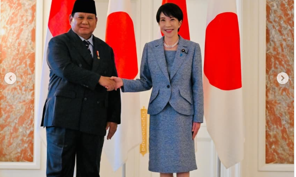 Presiden Prabowo melakukan pertemuan khsuus dengan perdana mentri jepang, Sinae Takaichi, membahas hubungan biolateral kedua negara, Rau 1 April 2026. Menghasilkan komitmen investasi Jepang ke Indonesia sebesar Rp 380 triliun. Foto: Instagram@prabowo