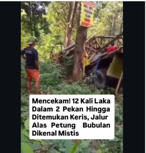 Sebulan 12 Kali Kecelakaan, Tikungan Alas Petung Bojonegoro Jadi Jalur Horor