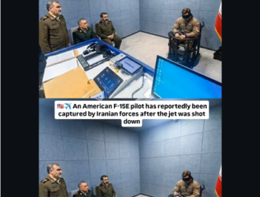 Pasca penembakan pesawat tempur AS F-15E dan A-10 Warthog oleh peluru kendali AS, pada hari Jumat 3 April 2026. Kini muncul foto dan video seorang pria berpakaian pilot sedang diinterogasi oleh militer Iran. Instagram@sam.ouzide