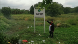 Lahan 21.000 m dibeli dari pertani dengan harga Rp 2,3 miliar dijual ke Dinas Pendidikan Sidoarjo lewat APBD senilai Rp 25,4 miliar. Namun laporan huku itu masih macet di tangah kejaksaan dan KPK. Foto: ist