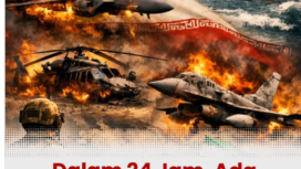 Perang Iran Vs Anerika/Israel sudah berlangsung satu bulan tujuh hari, hingga 5 April 2026 terus perang. Namun, pada tanggal 3-4 April 2026, pasukan pertahanan Iran berhasil menembak jatuh sedikitnya tiga pesawat tempur dan dua helikopter. Foto: wartaekonomi