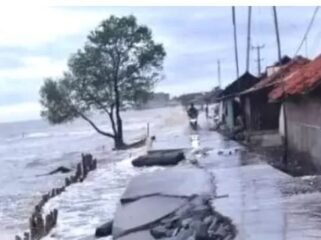 Ilustrasi banjir rob
