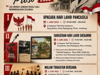 Warga Ploso Jimbang selaku bersemangat memperingati dan merayakan Bulan Soekarno, dengan menghadirkan agenda acara peringatan kelahiran Bung Karno. Foto: binhad nurrohmat