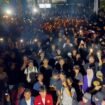 Massa dari PMII Samarinda, melakukan aksi unjuk rasa hingga malam hari  untuk menemui gubernur Rudy Mas'ud dalam menyampaikan tuntutannya. Namun gubernur Kaltim itu malah menghilsn, Selasa 5 Mei 2026. Foto: instagram@mahasiswa.id