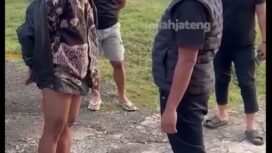 Petugas Reskrim Polres Pati berhasil membekuk Ashari, 52, tersangka pelecehan sesual santriwati Ponpes Dholo Kusumo, Kamis pagi 7 Mei 2026, di Wonogiri. Foto: tangkap layar video instagram@jatanrrs-jateng