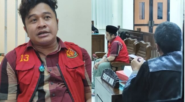 Sidang petadilan Tipikot di Balikpapan, Rabu 7 Mei 2026. Hakim memvonis hukuman 13 tahun penjara keoada Catur Adi Prianto, dirut Persiba, yang terbukti korupsi Rp23 miliar. Foto: ist