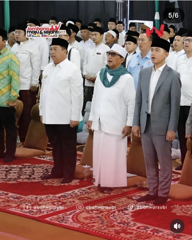 
					Acara Haul 55, KH Abdul Wahab Chasbullah, dilaksanakan di ponpes Tambakberas, Kombang, Minggu, 10 Mei 2026. Wapres Gibran bertindak sebagai pemimpin upacara. Foto: instagram@jombang.kab