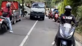 Truk alami rem blong di Ngantang Malang, Minggu 10 Mei 2026. Foto: ist