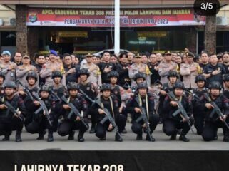 Lampung termasuk kawasan dengan tingkat kriminal tinggi di Indonesia, sehingga polda membentuk Tim Khusus Anti Bandit (Tekab) 303. Salah satunya menangani  kasus penembakan Brigpol Arya Supena. Foto: instgaram@lampuung