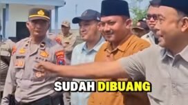 Bupati Bangkalan Lukman Hakim mendengarkan dan merespon tuntutan AB3, yang dibacakan oleh Moh. Fauzan di Bangkalan, Senin 18 Mei 2026. Foto: ist