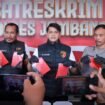 Kasat Reskrim Polres Jombang AKP Magribi Agus Saputra saat rilis ungkap kasus curanmor