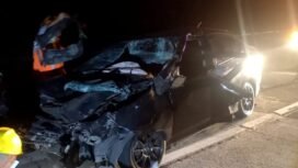 kondisi Honda City yang ringsek usai tabrak keras bagian belakang truk gandeng