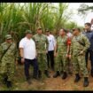 Lahan seluas 86 ha di desa Grobogan, Mojowarno, Jombang, ditinjau oleh Pangdam Mayjen TNI Rudi Saladin, akan digunakan sebagai markas Batalyon TP. Foto: diskominfo pembak jombang