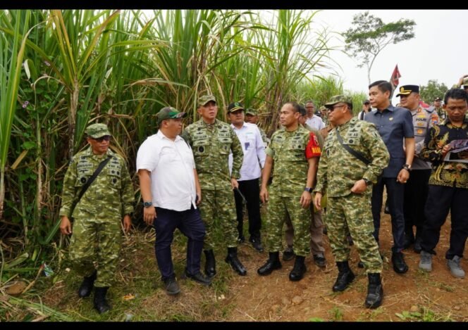 
					Lahan seluas 86 ha di desa Grobogan, Mojowarno, Jombang, ditinjau oleh Pangdam Mayjen TNI Rudi Saladin, akan digunakan sebagai markas Batalyon TP. Foto: diskominfo pembak jombang
