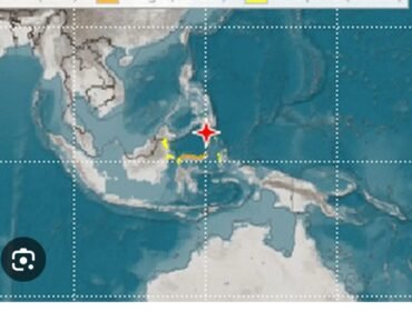 Gempa dahsyat terjadi di Mindanao, Fioipina, berkekuatan magnetudo 7.7, Getaran terasa di Indonesia utara, ada kemungkinan tsunami. Foto: ist