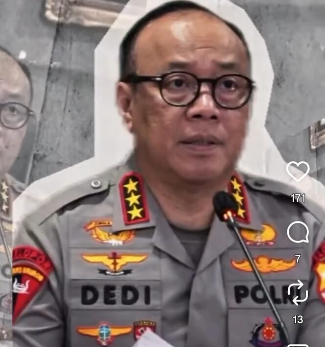 
					Komisaris Jenderal Polisi Dedi Prasetyo, Wakil Kepala Kepolisian Negara Republik Indonesia. Instagram@garbhaptesisi
