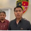 AKP Bima Pratama, Kepala Satreskrim Polres Kediri memberikannketerangan pers, tentang penahanan oknum guru di Pare, Kediri. Foto: instagram@kawankediri