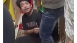 Kondisi korban penyekatan saat dibebaskan tim pengacara LBH Putra Kalbar di sebuah percetan di kawasan Senen, Jakarta. Foto: ist