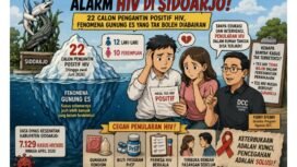 Grafis HIV Sidoarjo. Foto: ist
