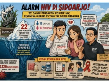 Grafis HIV Sidoarjo. Foto: ist
