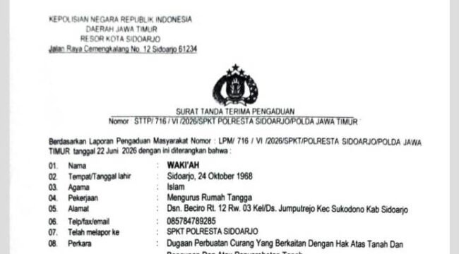 Laporan ke polisi