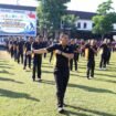 Empat Pilar Peradilan Pidana Jombang saat olah raga bersama, Jumat (24/7/2026)