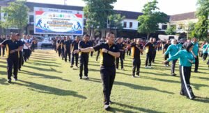 Perkuat Sinergitas, Empat Pilar Peradilan Pidana Jombang Gelar Olahraga Bersama